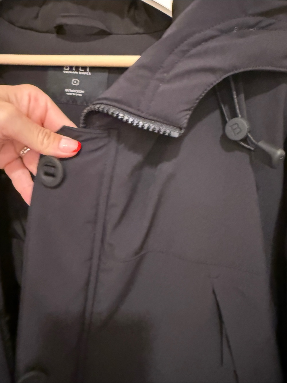 BYLT Basics Men's Large Black Hooded Parka Coat - Picture 5 of 16